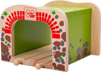 BIGJIGS - BIGJIGS Houten rails - dubbelspoor tunnel
