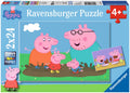 Ravensburger puzzel peppa pig - 2x24 stukjes - kinderpuzzel