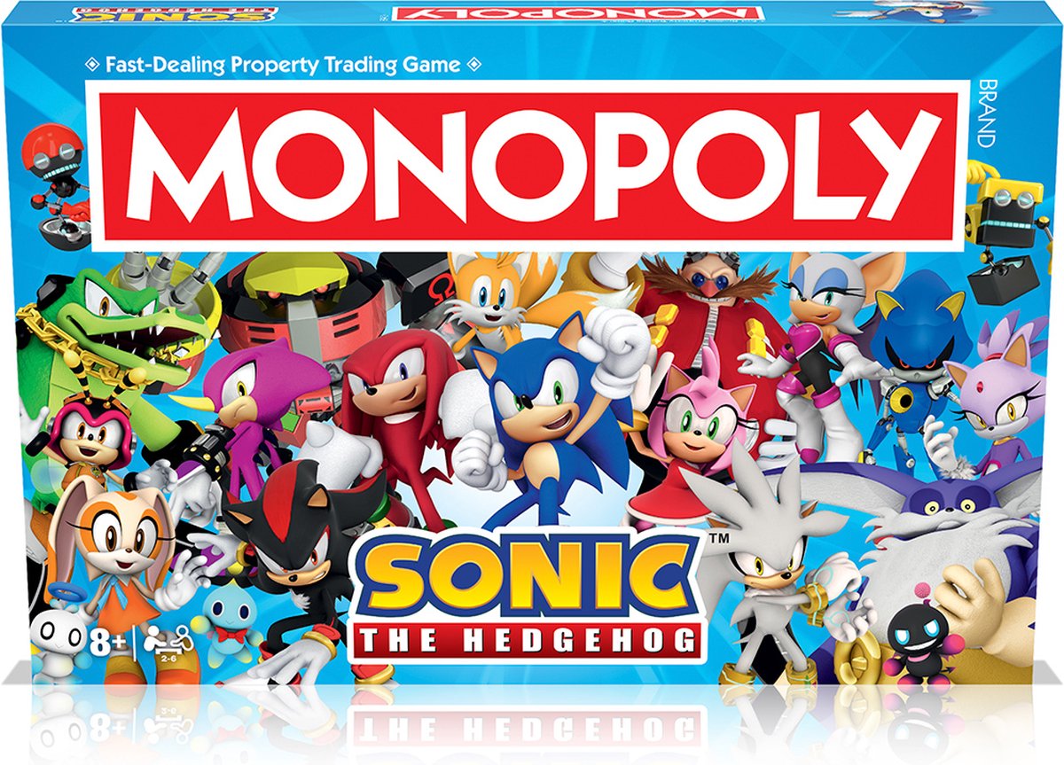 Winning Moves - Winning Moves monopoly - bordspel - sonic - engels