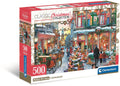 Clementoni - legpuzzel kerst puzzel 500 stukjes besneeuwd dorp poster.