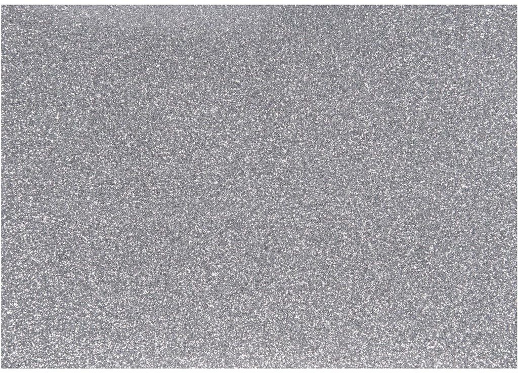 Creativ company opstrijkfolie glitter zilver, a5
