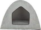 Trixie hondenmand tent jonna vital ribstof lichtgrijs