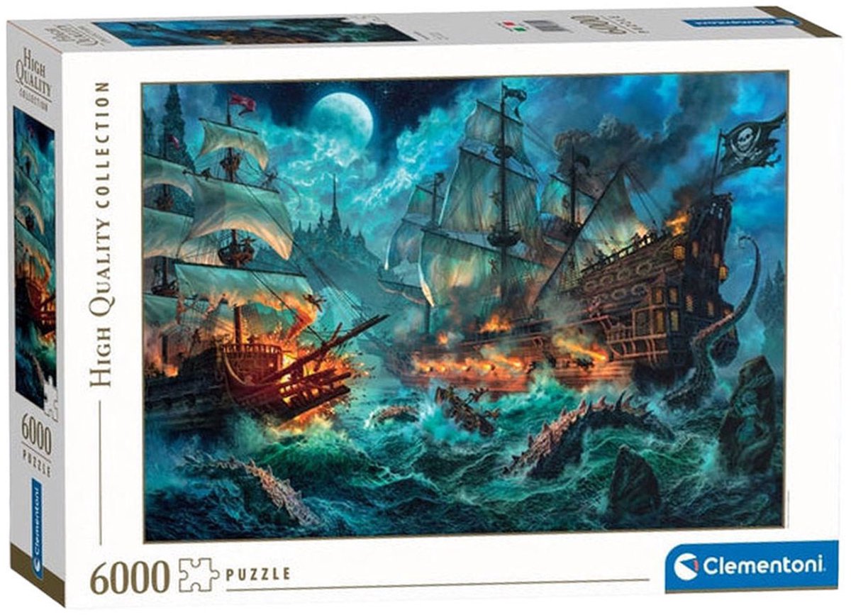 Clementoni - legpuzzel piraten strijd - 6000st.