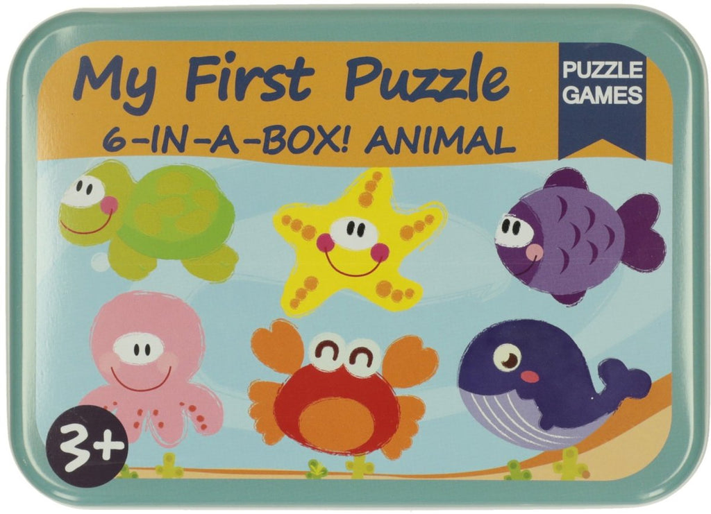 Lobbes Speelgoed- Lobbes SpeelgoedMijn eerste 6 puzzzels in blik - onderwaterwereld