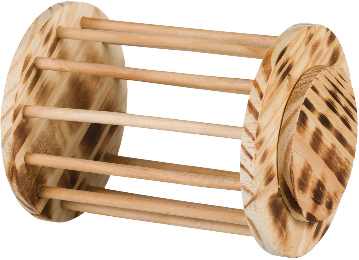 Trixie - hooiruif met deksel hout gevlamd