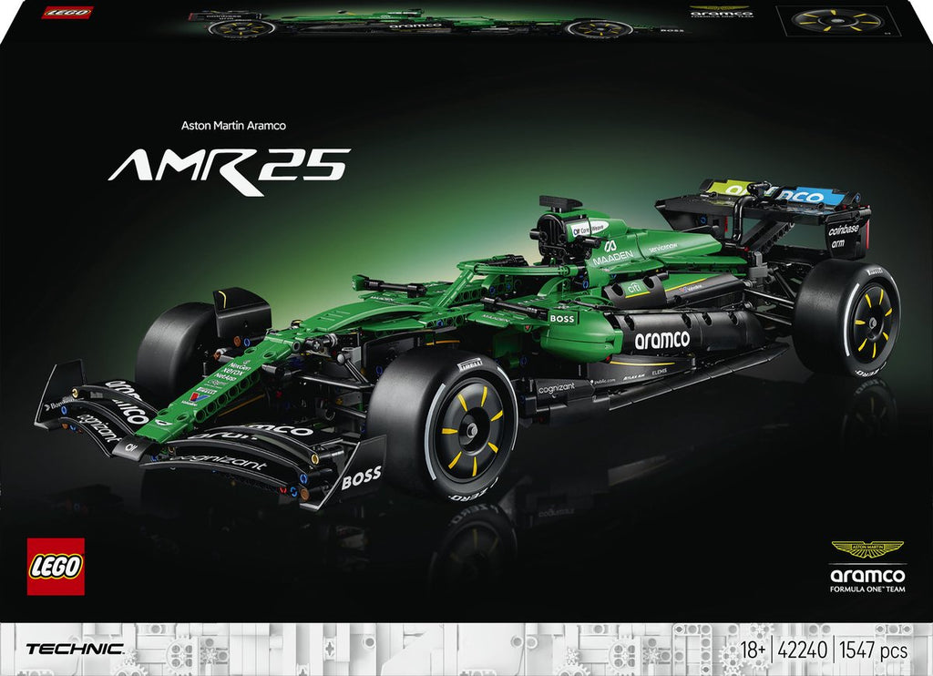 LEGO - technic aston martin aramco amr25 f1 auto bouwpakket voor volwassenen met modelauto 42240