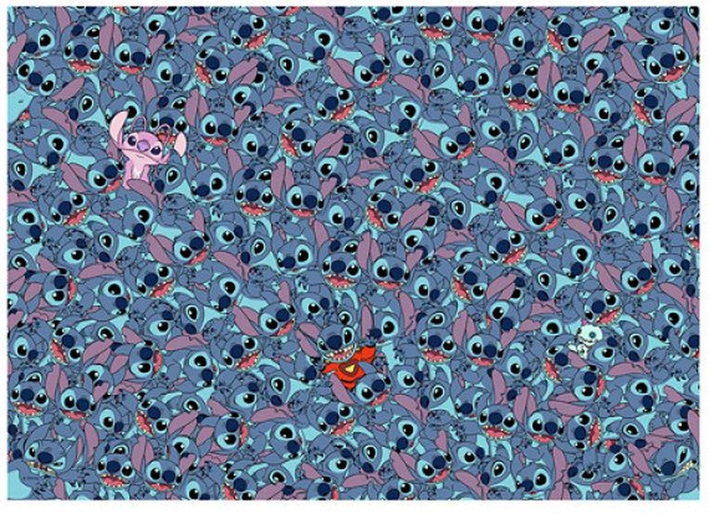 Ravensburger - legpuzzel disney stitch challenge 1000 stukjes cartoon.