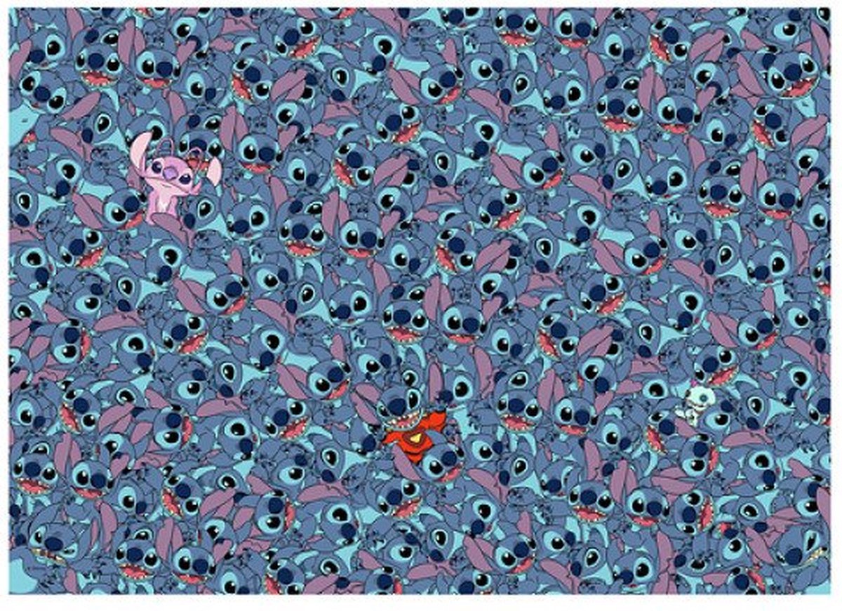 Ravensburger - legpuzzel disney stitch challenge 1000 stukjes cartoon.