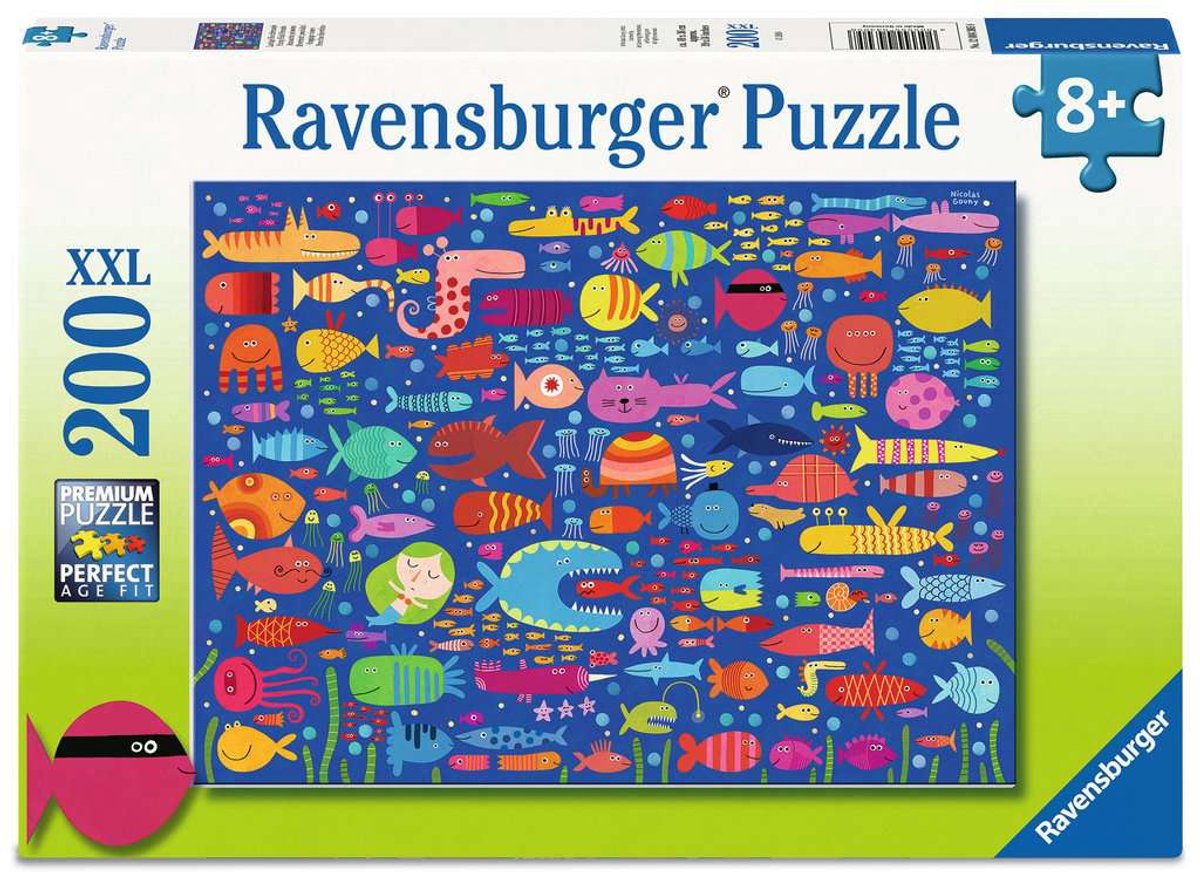 Ravensburger - – funny fish friends – kinderpuzzel – 100 xxl stukjes