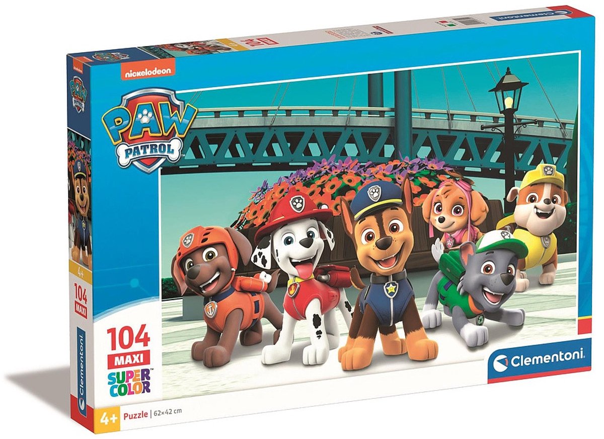 Clementoni - maxi puzzel paw patrol 104 stuks