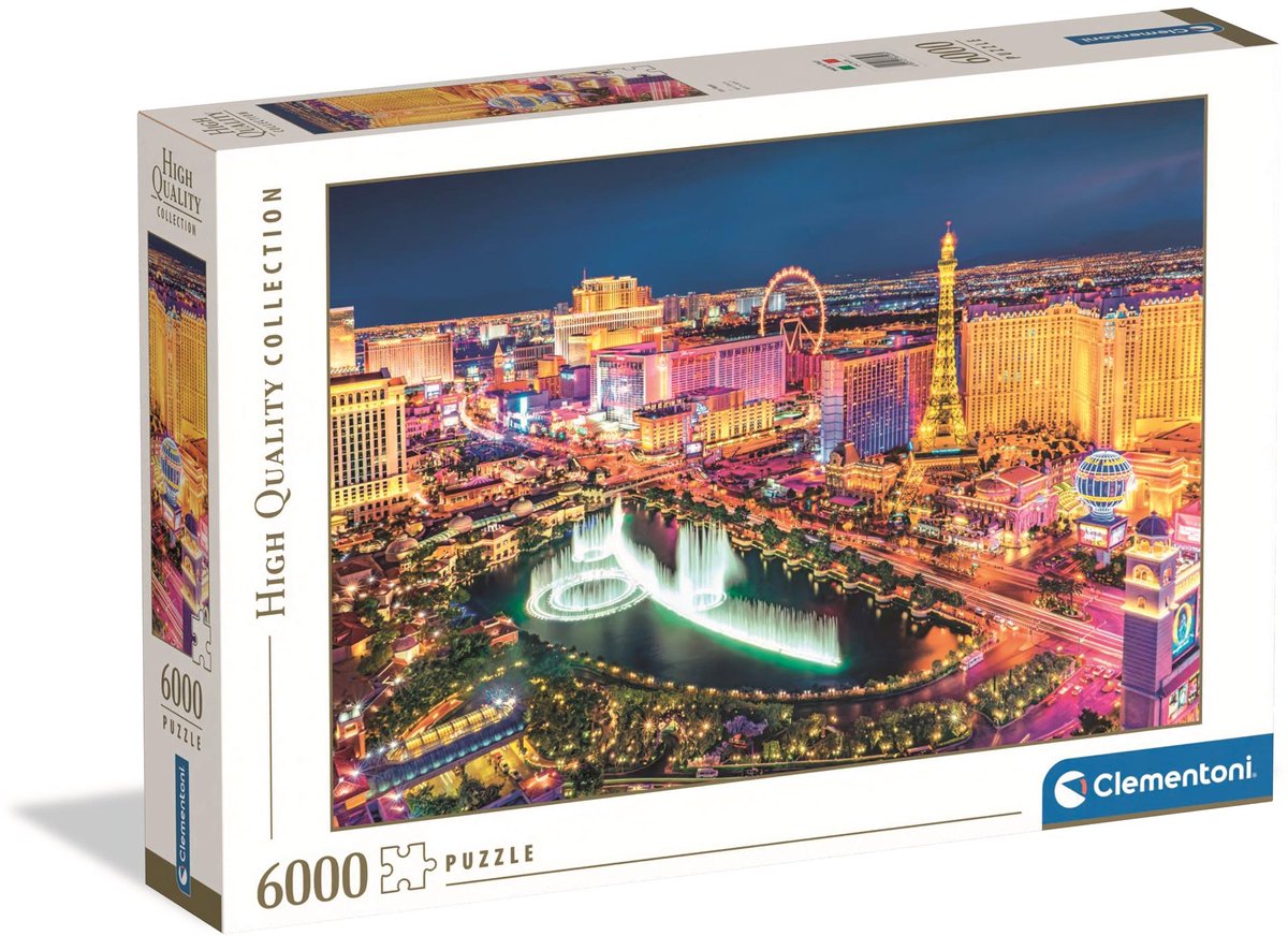 Clementoni - legpuzzel las vegas - 6000st.