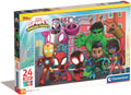 Clementoni legpuzzel super color maxi spidey, 24st.