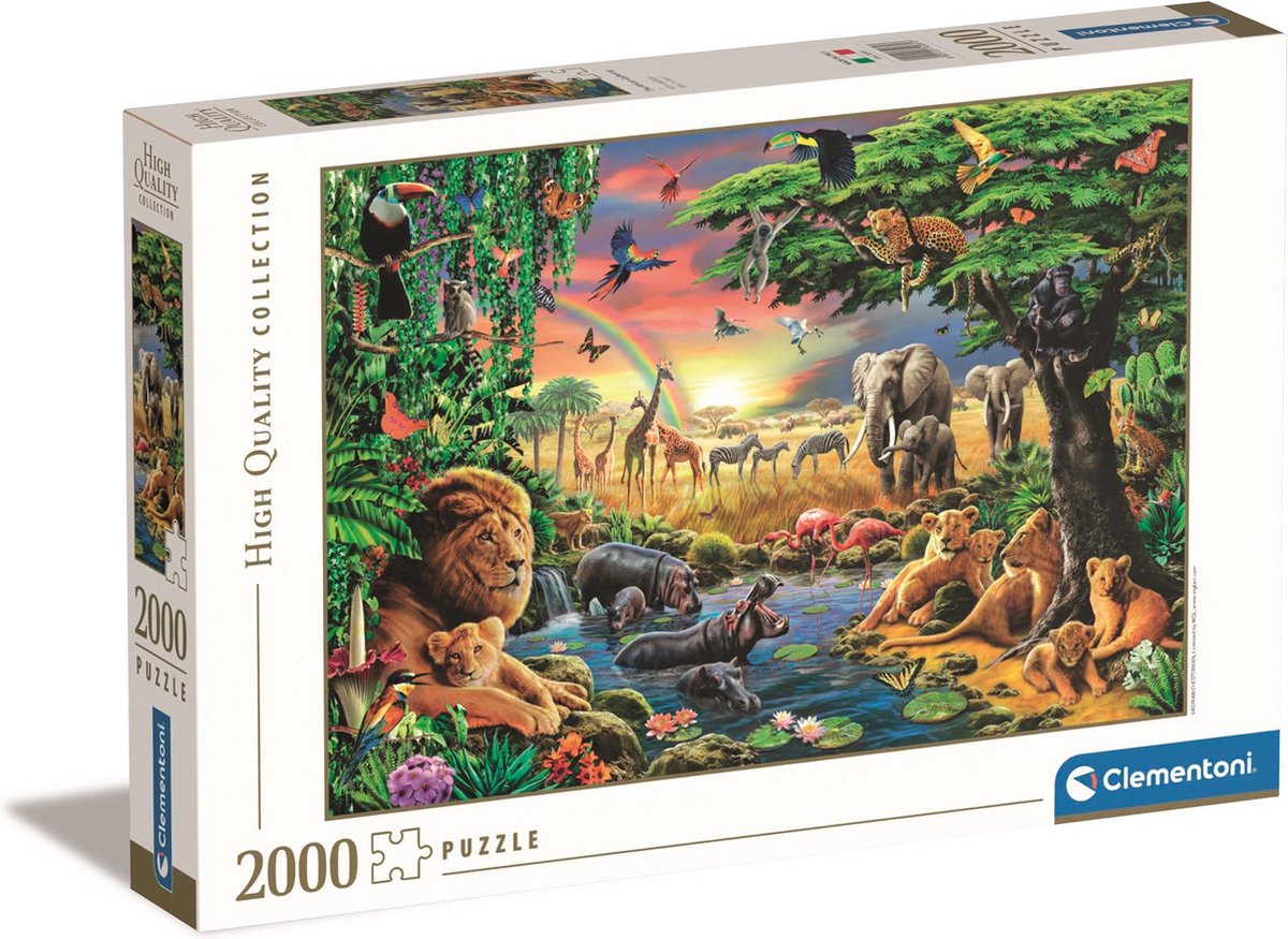 Clementoni legpuzzel the african gathering, 2000st.