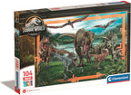 Clementoni legpuzzel super color maxi jurassic world, 104st.