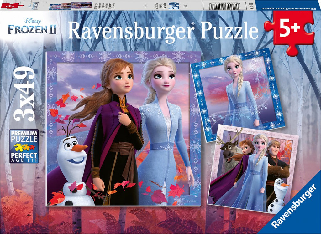 Ravensburger - puzzels disney frozen 2 - 3 x 49 stukjes - kinderpuzzel