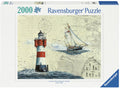Ravensburger puzzel romantische vuurtoren - legpuzzel - 2000 stukjes
