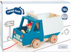 Small foot - houten trekfiguur kiepvrachtwagen
