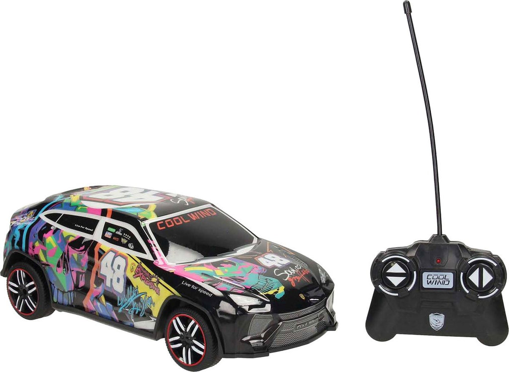 Rc bestuurbare racewagen softbody graffity