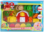 Playgo - go boerderij en vrienden kleiset - 8 kleipotjes