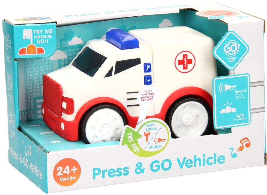 Lobbes Speelgoed- Lobbes SpeelgoedPress & go auto - ambulance