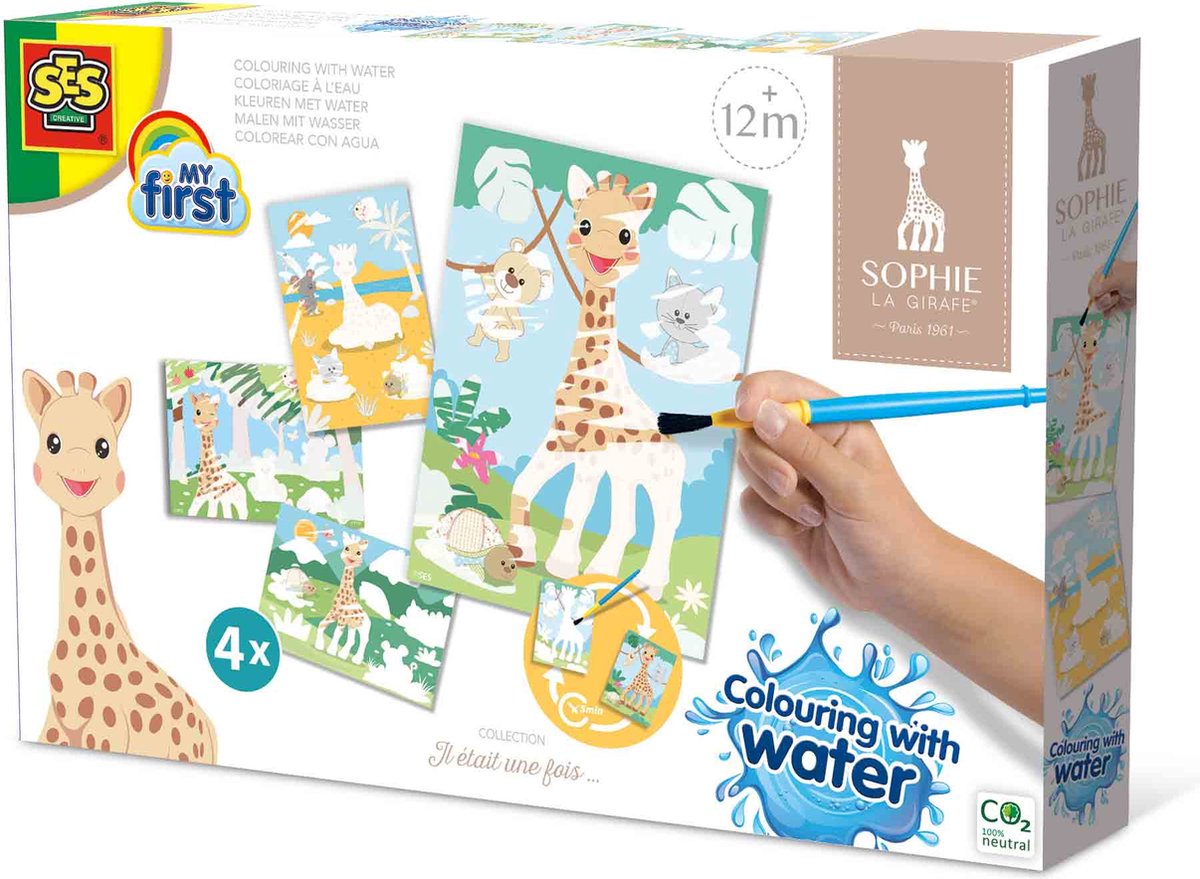 Ses my first sophie la girafe - kleuren met water