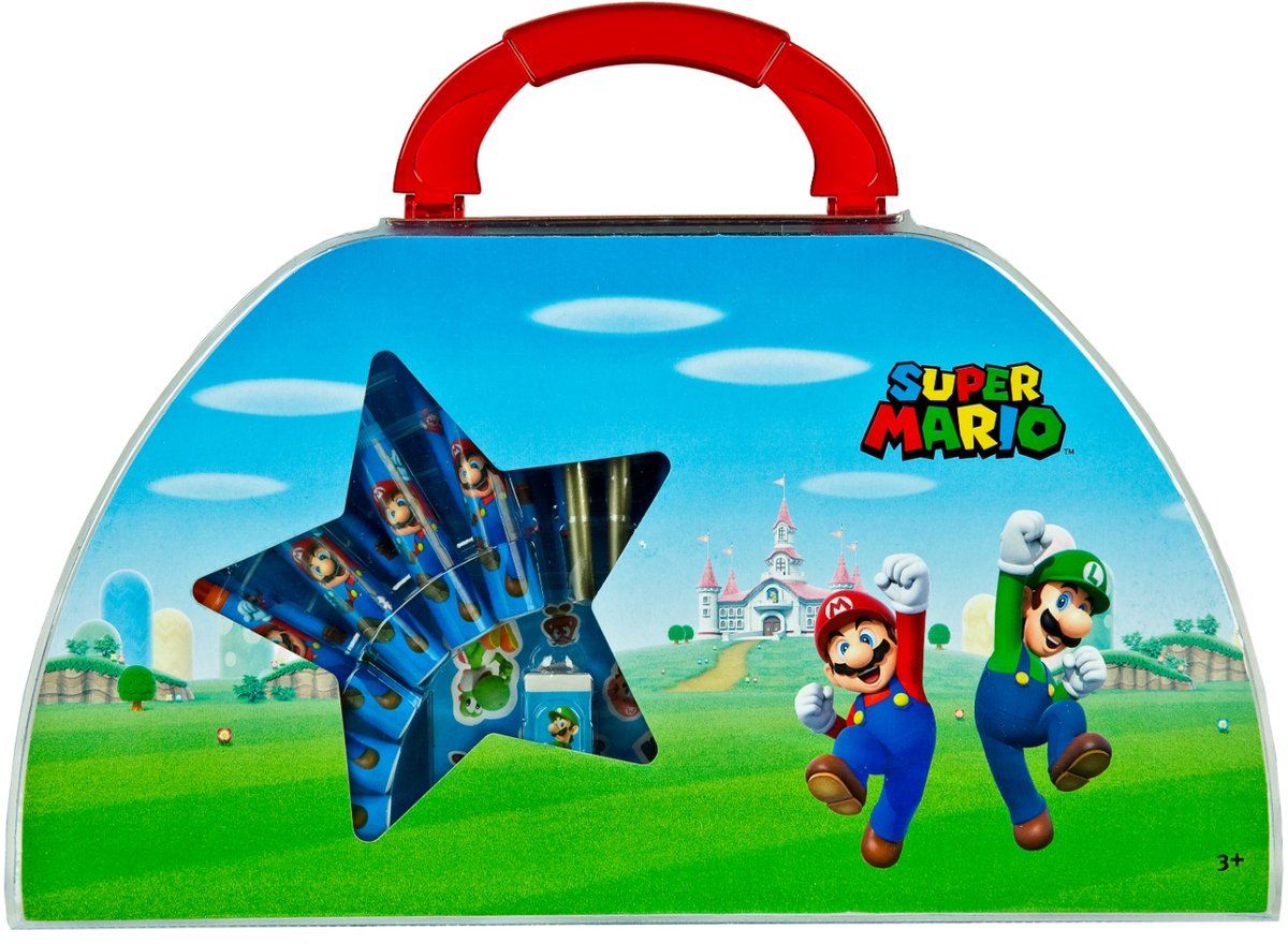 / Sans Marque - / Sans Marque Super mario kleurkoffer 51dlg.