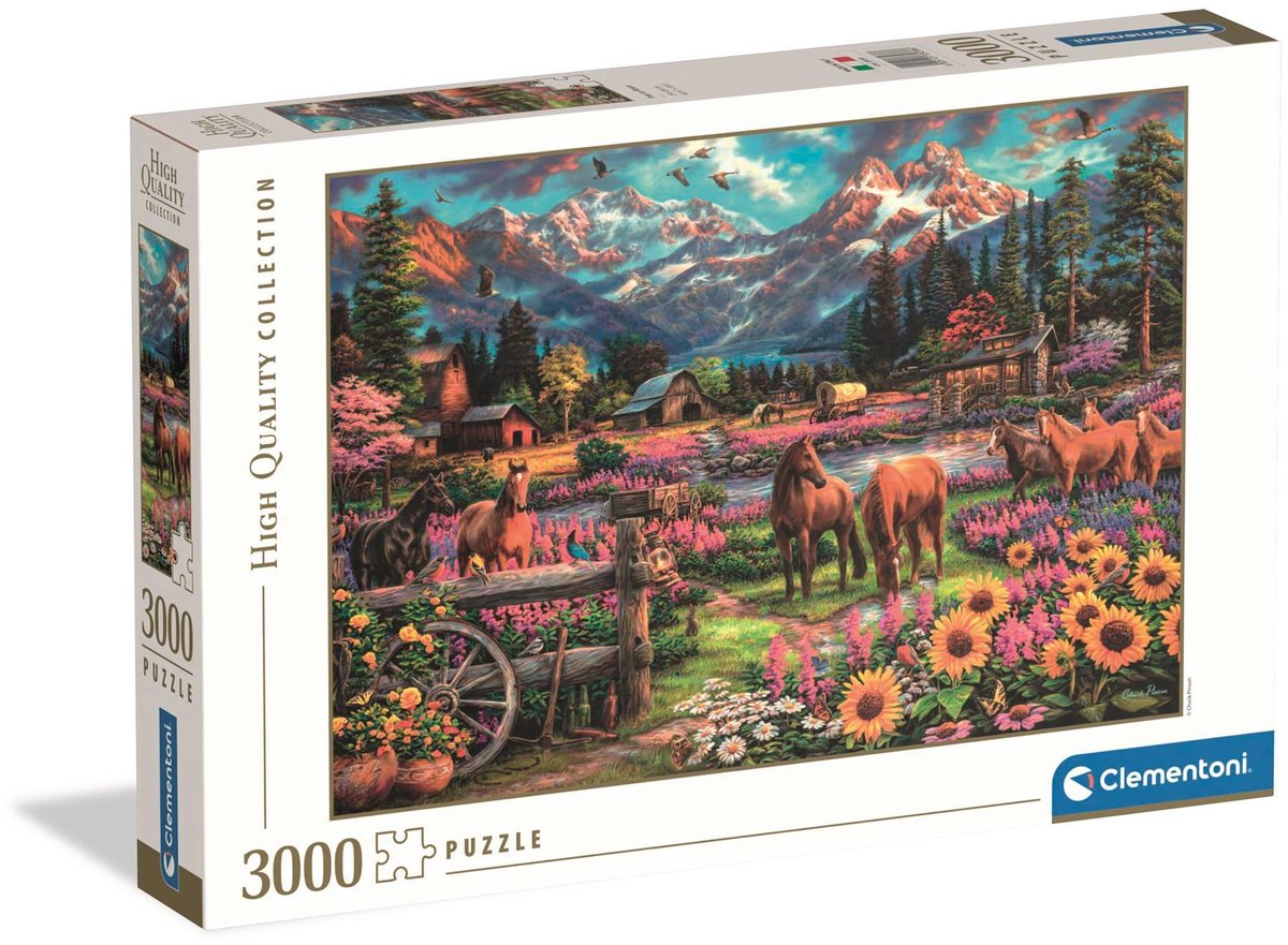 Clementoni legpuzzel vrij om te grazen - 3000st.