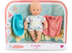 Corolle - – mini badset – badpop 20 cm – cape en bootje