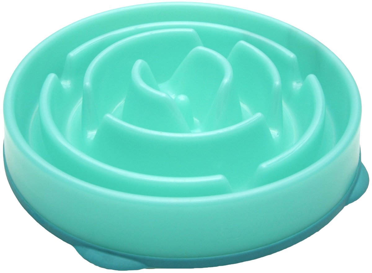 Kyjen slo-bowl feeder drop teal lichtblauw