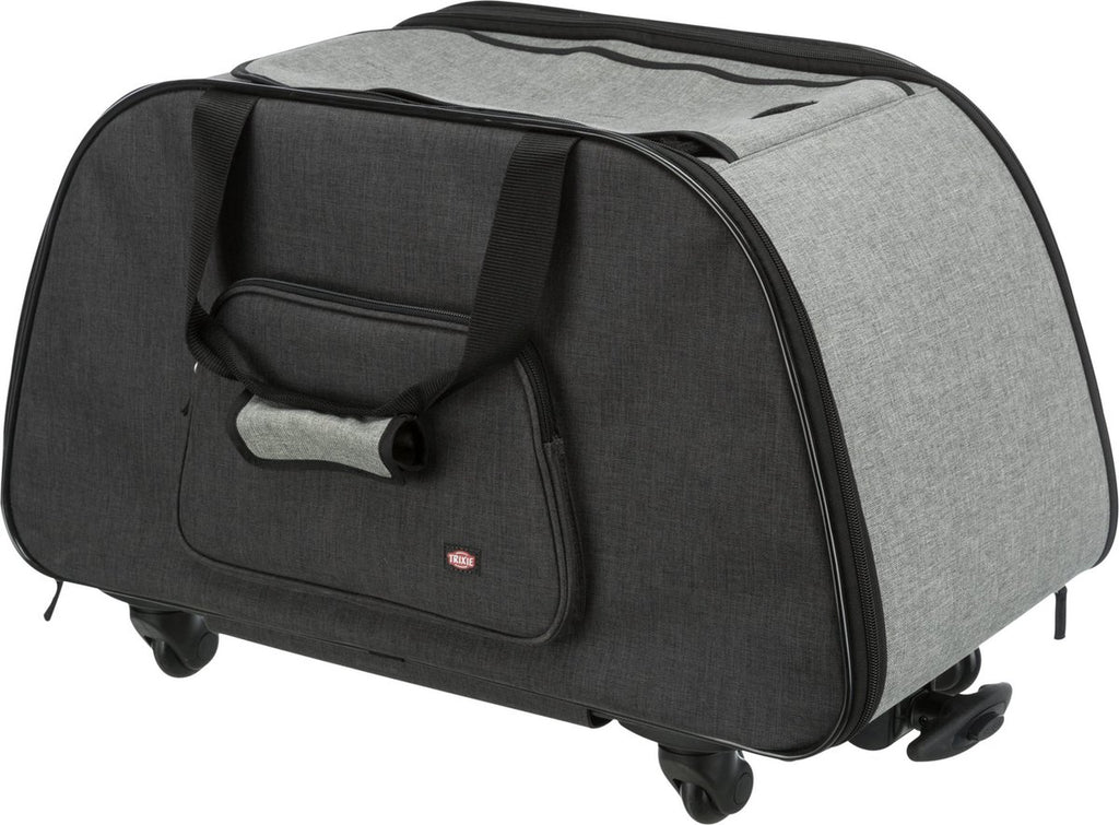 Trixie reismand trolley zwart lichtgrijs
