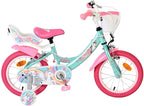 Volare unicorn kinderfiets - meisjes - 14 inch - groen - twee handremmen