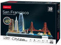 Cubic Fun - Cubic Fun 3d puzzel city line san francisco met led verlichting