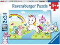 Ravensburger puzzel sprookjesachtige eenhoorn - 2x24 stukjes - kinderpuzzel