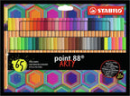 STABILO - STABILO point 88 - premium fineliner - fine 04 mm - set met alle 65 kleuren