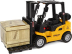 2-play die-cast vorkheftruck met licht en geluid, 14cm