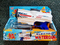 Sun fun waterpistool elektrisch met fles 18cm wit blauw speelgoed .