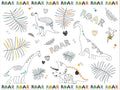 Folat kleurplaat placemat dino roars, 6st.