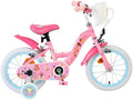 Volare - Magic royals kinderfiets - meisjes - 14 inch - roze - twee handremmen