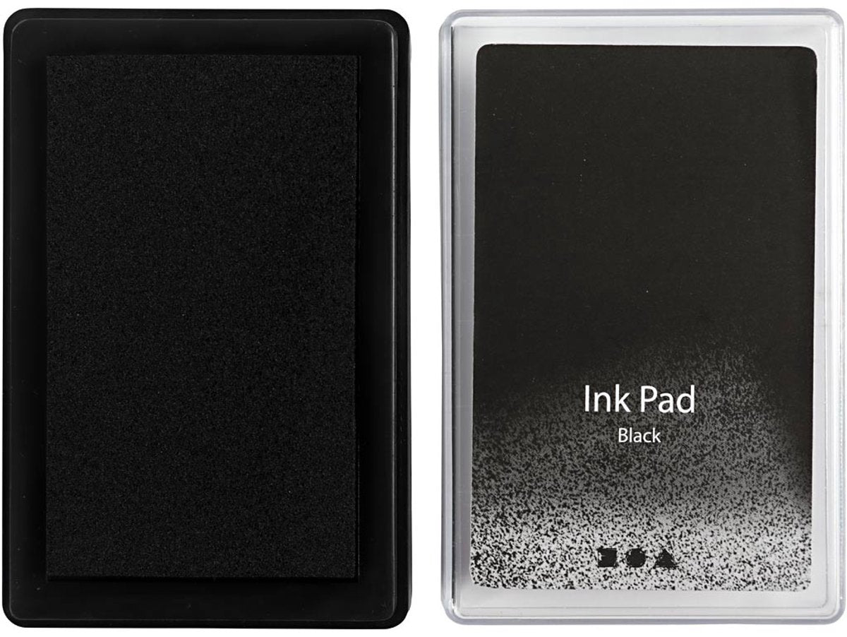 Creativ company stempelinkt, zwart, h: 2 cm, afm 9x6 cm, 1 stuk