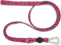 Morso hondenriem verstelbaar gerecycled bubble leo roze