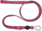 Morso hondenriem verstelbaar gerecycled bubble leo roze
