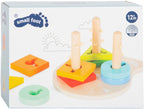 Small foot - houten vormen en sorterten motoriek stapelspeelgoed, 10dlg.