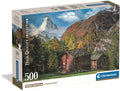 Clementoni - puzzel - 500 stukjes - charmante matterhorn - puzzel voor volwassenen - high quality collection