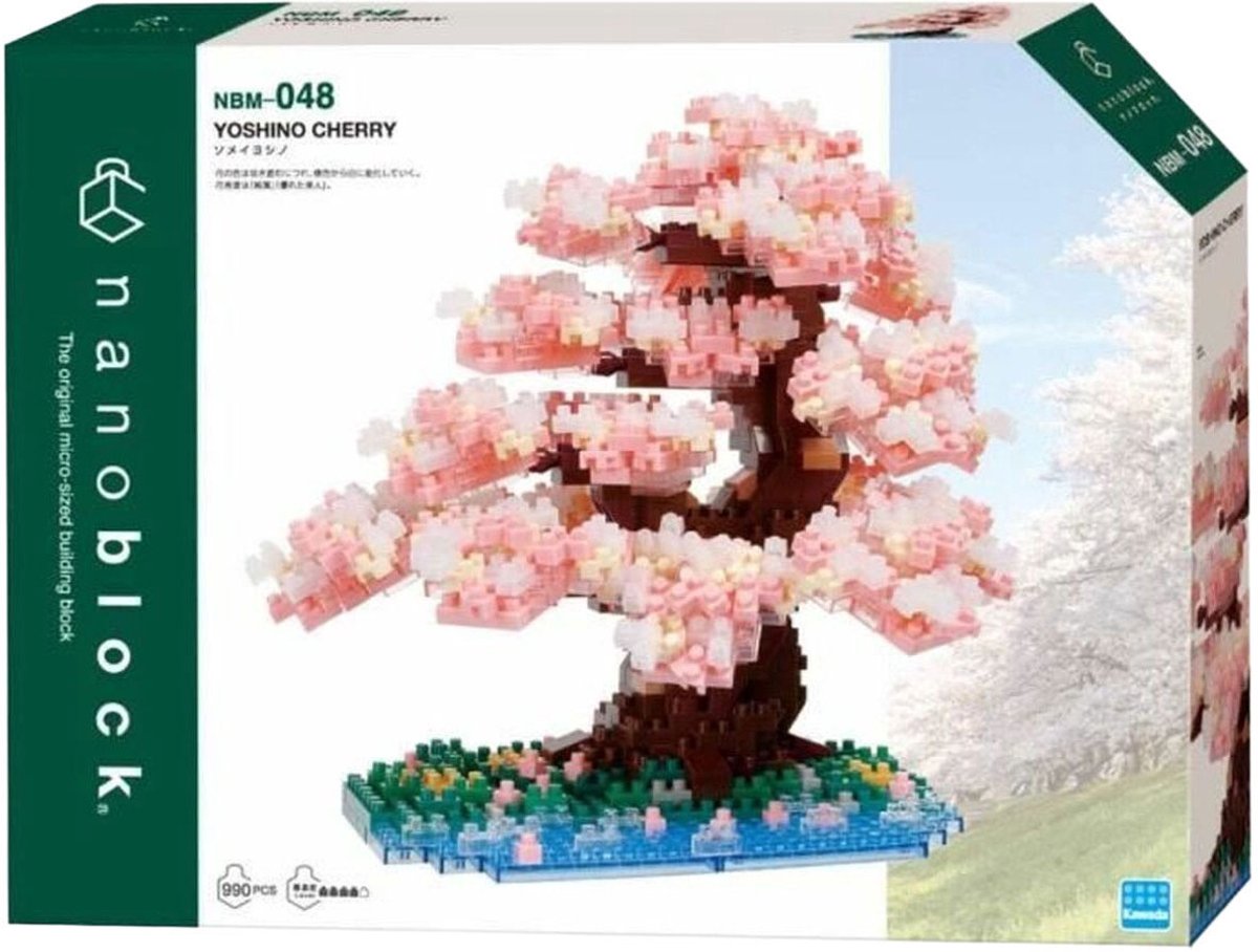 Bandai nanoblock bouwset luxe kersenbloesemboom - 990st.