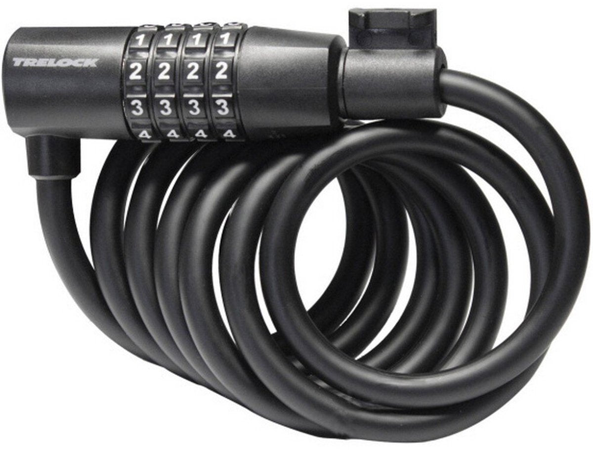 TRELOCK - TRELOCK sk108 spiraalkabelslot code 180/8mm zwart