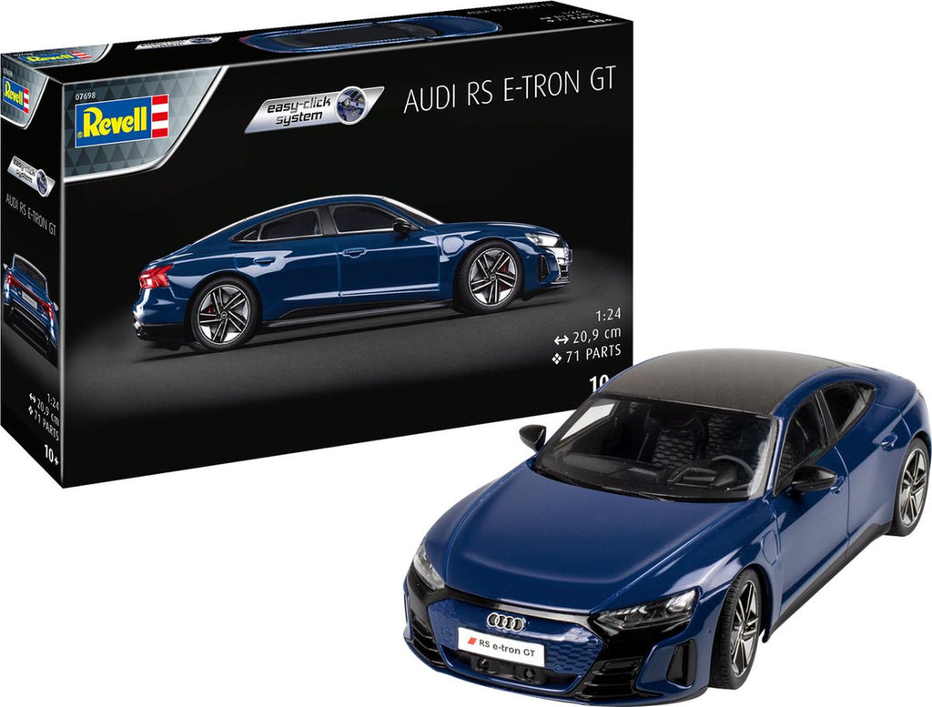 Revell modelbouwpakket auto - 07698 audi e-tron gt - easy click plastic - 1:24 - modelbouw
