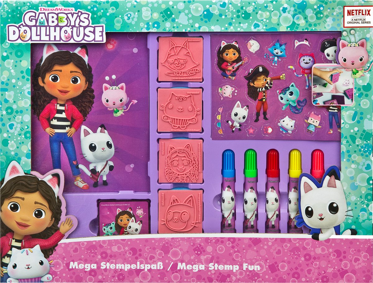 Gabby's Poppenhuis - Gabby's Poppenhuis mega stempelset