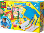 SES Creative - Creative - mijn eerste vingerverf creatie – mega knutselset voor kinderen vanaf 1 jaar - inclusief verf en kleurkaarten - perfect voor kleine kunstenaars