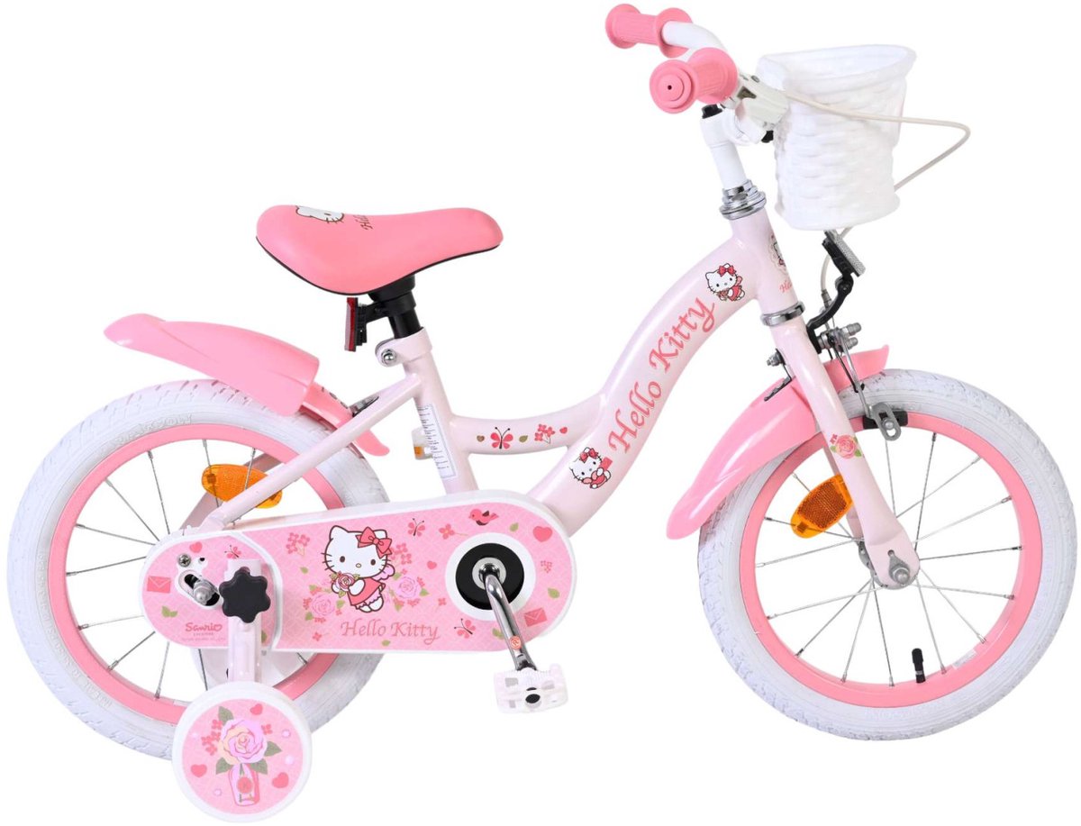 Volare - Hello kitty kinderfiets - meisjes - 14 inch - roze