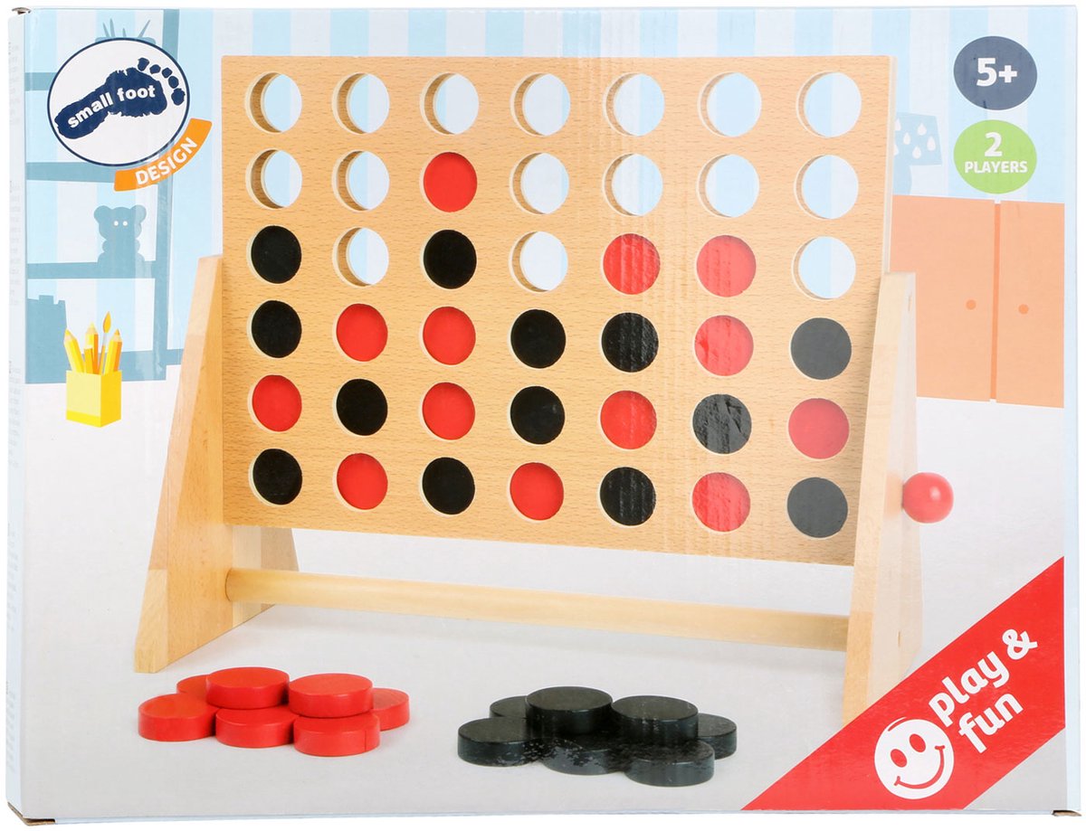 Small Foot - houten spel 4 op een lijn